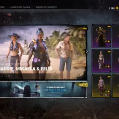 W menu gry Dead by Daylight, obok opcji "Auric Cell Packs", znajduje się przycisk "REDEEM CODE".