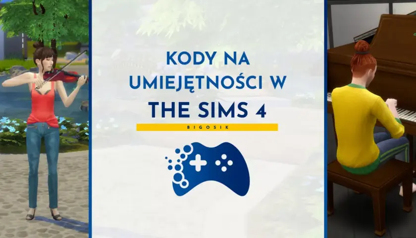 Kody na umiejętności w The Sims 4: Simka gra na skrzypcach, a druga na pianinie.