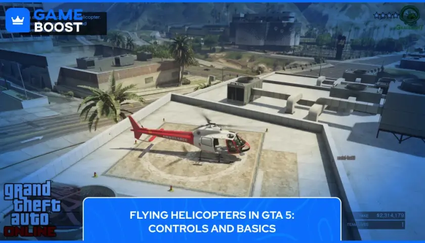 Ambulans w GTA 5 na dachu. Dowiedz się, jak latać helikopterem w GTA 5, poznaj sterowanie i podstawy.